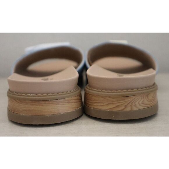 Dr. Scholl's Women's Sz 7M Summer Blue Island Icon Buckle Slide Sandals SIB - Picture 2 of 11